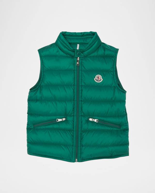 Boy's Gui Puffer Vest, Size 12-